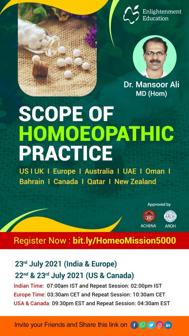 International Webinar On How To Establish A Homoeopathic Clinic In ...