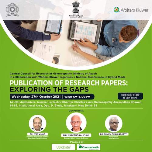 Hybrid mode conference on publication of Research Papers CCRH Wolters